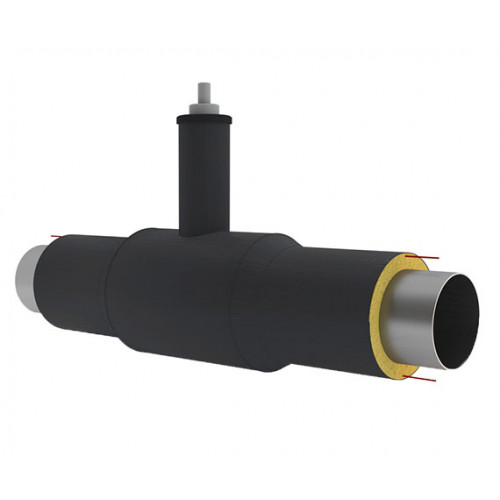 Кран шаровой ППУ ОЦ с МЗИ тип 2 Ст3сп BROEN Ballomax 25х2,8х1900 мм ГОСТ 3262-75