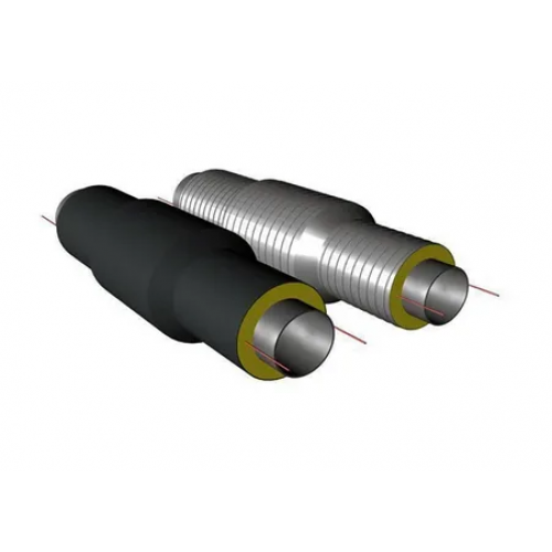 Сильфонный компенсатор односекционный ППУ ПЭ тип 1 1,6 МПа Ст3сп 12Х18Н10Т 42,3х4х25 мм ГОСТ 3262-75