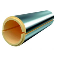 Скорлупа ППУ фольгированная для прямых участков 57х55 мм